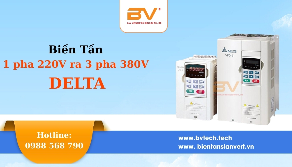 Biến Tần 1 Pha 220V Ra 3 Pha 380V 18