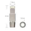 Đầu bấm hạt mạng Cat7 STP không dùng Tool, chống nhiễu Shielded PICOLINK 1 Đầu bấm hạt mạng Cat7 STP không dùng Tool, chống nhiễu Shielded PICOLINK 7
