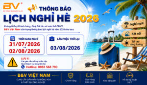B&V VIỆT NAM THÔNG BÁO LỊCH NGHỈ HÈ 2026 1
