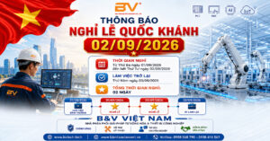 B&V VIỆT NAM THÔNG BÁO LỊCH NGHỈ LỄ QUỐC KHÁNH 02/09/2026 1